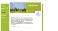Desktop Screenshot of kulturhof-erpfenhausen.de
