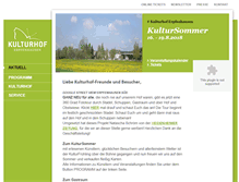 Tablet Screenshot of kulturhof-erpfenhausen.de